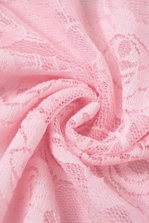 Stylish Work Outfits, Outfit Summer Ideas Y2K Embroidered Lace Top