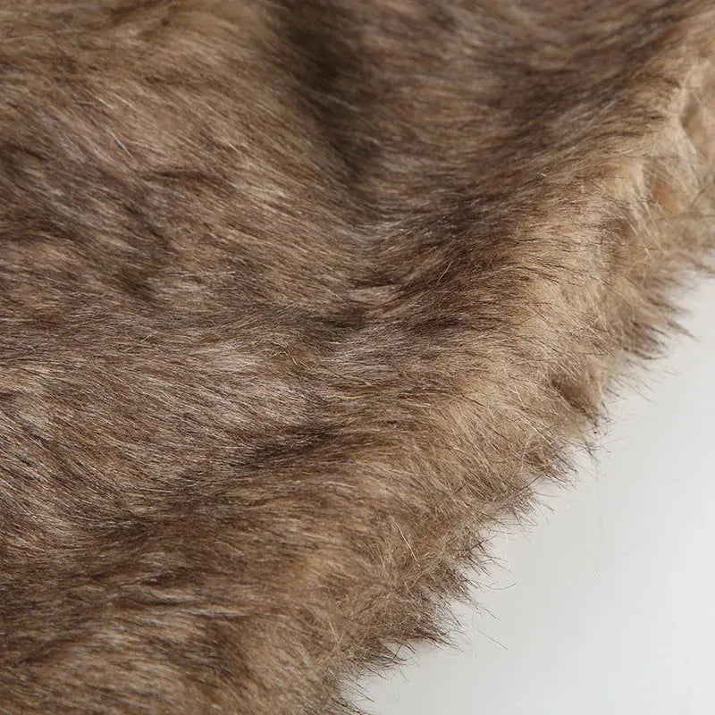 Stylish Work Outfits, Outfit Summer Ideas Y2K Faux Fur Mini Skirt Stylish Work Outfits, Outfit Summer Ideas Y2K Faux Fur Mini Skirt