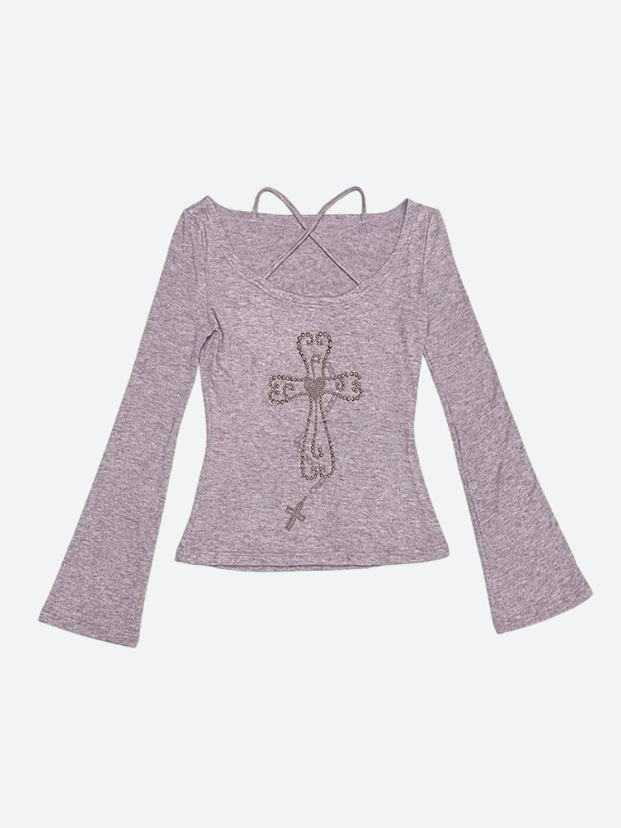 Stylish Work Outfits, Outfit Summer Ideas Y2K Golden Cross Top Stylish Work Outfits, Outfit Summer Ideas Y2K Golden Cross Top