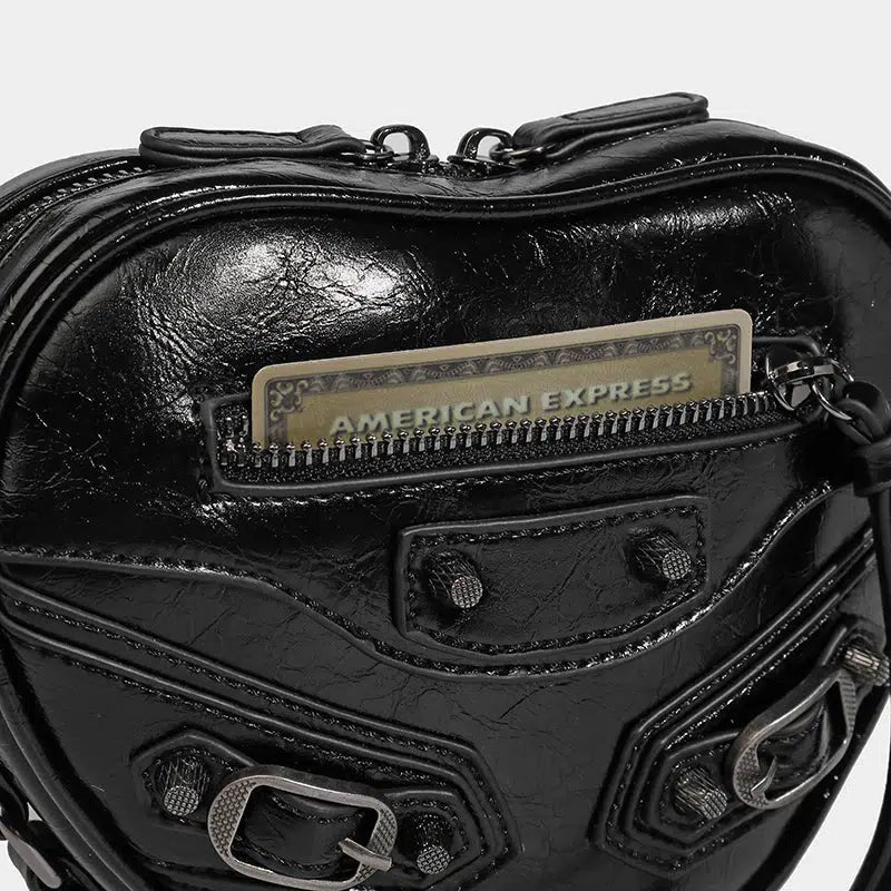 Stylish Work Outfits, Outfit Summer Ideas Y2K Grunge Belted Heart Shaped Bag Stylish Work Outfits, Outfit Summer Ideas Y2K Grunge Belted Heart Shaped Bag