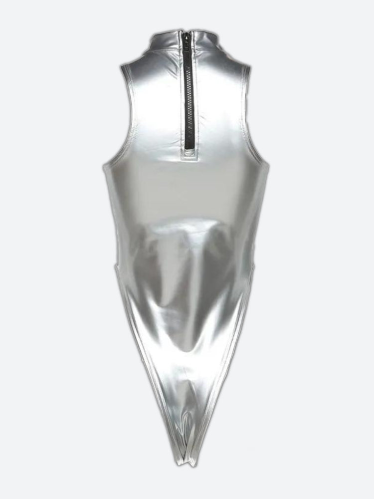 Stylish Work Outfits, Outfit Summer Ideas Y2K High Neck Zip-Up Bodysuit Stylish Work Outfits, Outfit Summer Ideas Y2K High Neck Zip-Up Bodysuit