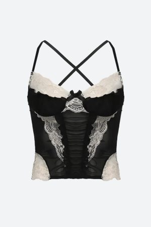 Stylish Work Outfits, Outfit Summer Ideas Y2K Lace Sheer Cropped Top