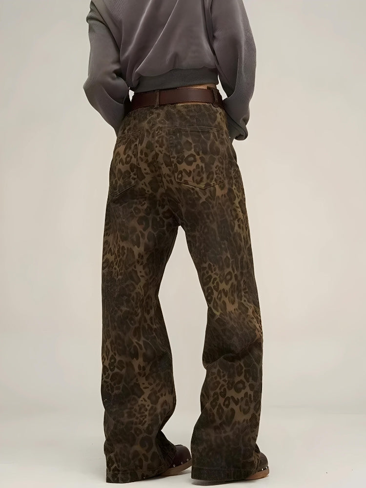 Stylish Work Outfits, Outfit Summer Ideas Y2K Leopard Straight Leg Pants Stylish Work Outfits, Outfit Summer Ideas Y2K Leopard Straight Leg Pants