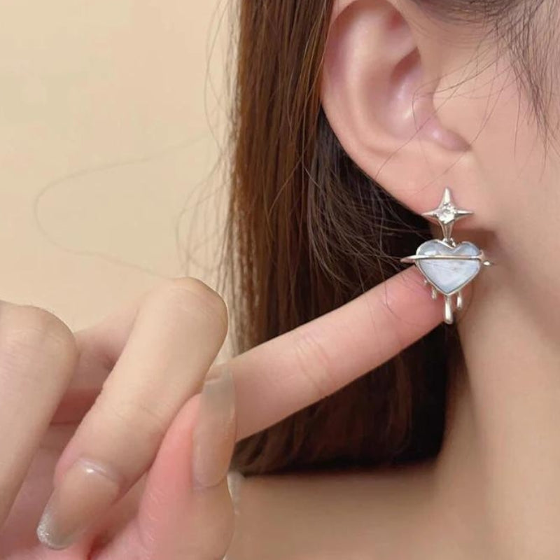 Stylish Work Outfits, Outfit Summer Ideas Y2K Melting Heart Earrings Stylish Work Outfits, Outfit Summer Ideas Y2K Melting Heart Earrings