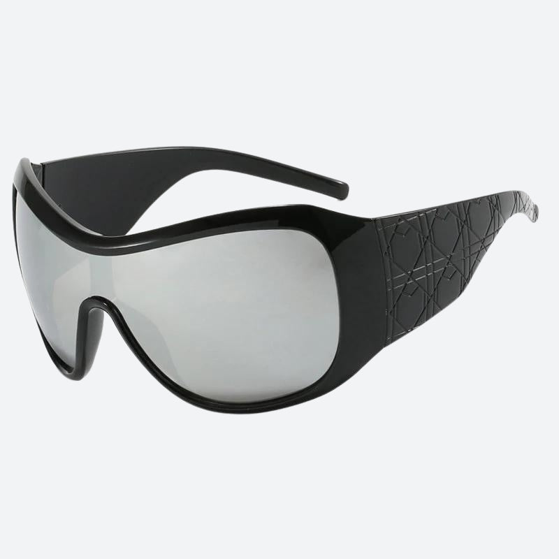 Stylish Work Outfits, Outfit Summer Ideas Y2K Oversized Shield Sunglasses Stylish Work Outfits, Outfit Summer Ideas Y2K Oversized Shield Sunglasses