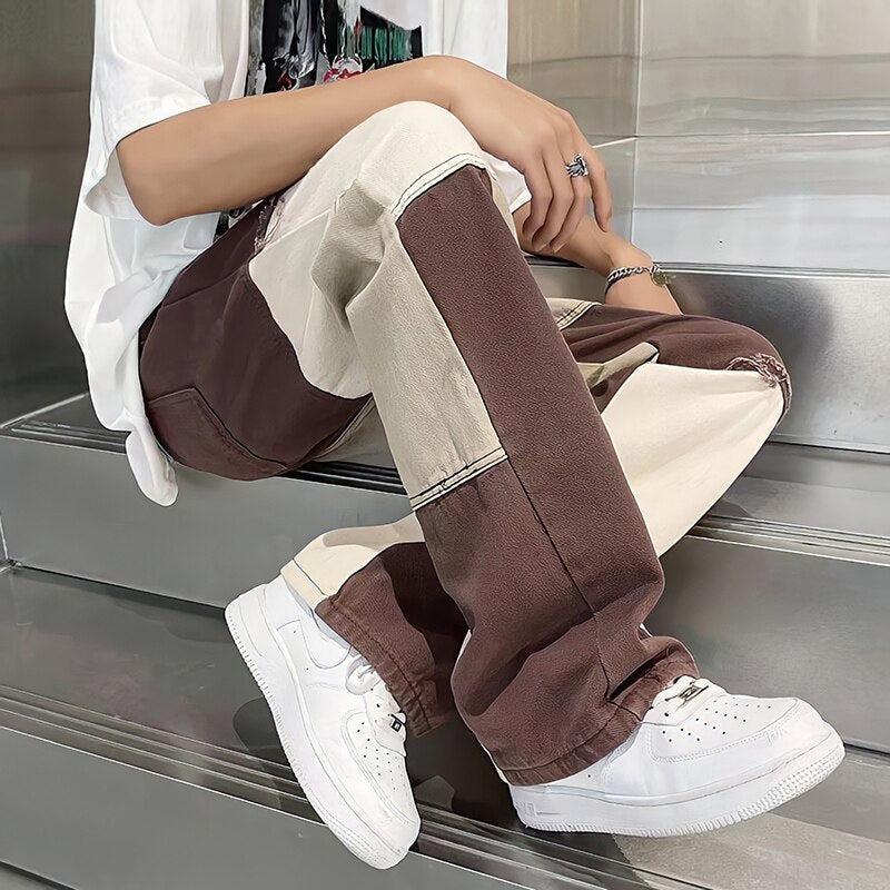 Stylish Work Outfits, Outfit Summer Ideas Y2K Patchwork Pants Stylish Work Outfits, Outfit Summer Ideas Y2K Patchwork Pants