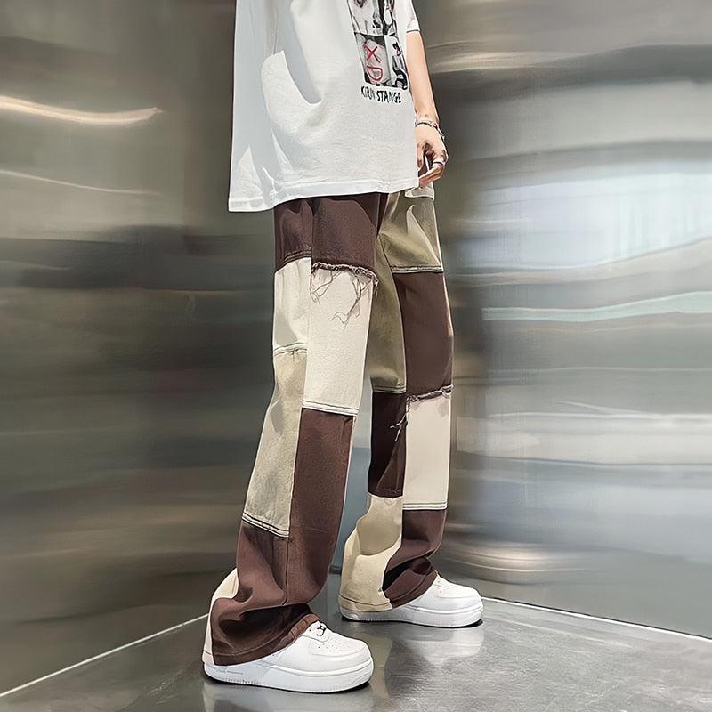 Stylish Work Outfits, Outfit Summer Ideas Y2K Patchwork Pants Stylish Work Outfits, Outfit Summer Ideas Y2K Patchwork Pants
