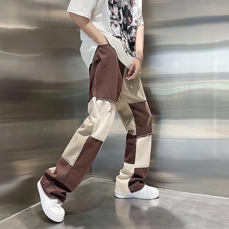 Stylish Work Outfits, Outfit Summer Ideas Y2K Patchwork Pants Stylish Work Outfits, Outfit Summer Ideas Y2K Patchwork Pants