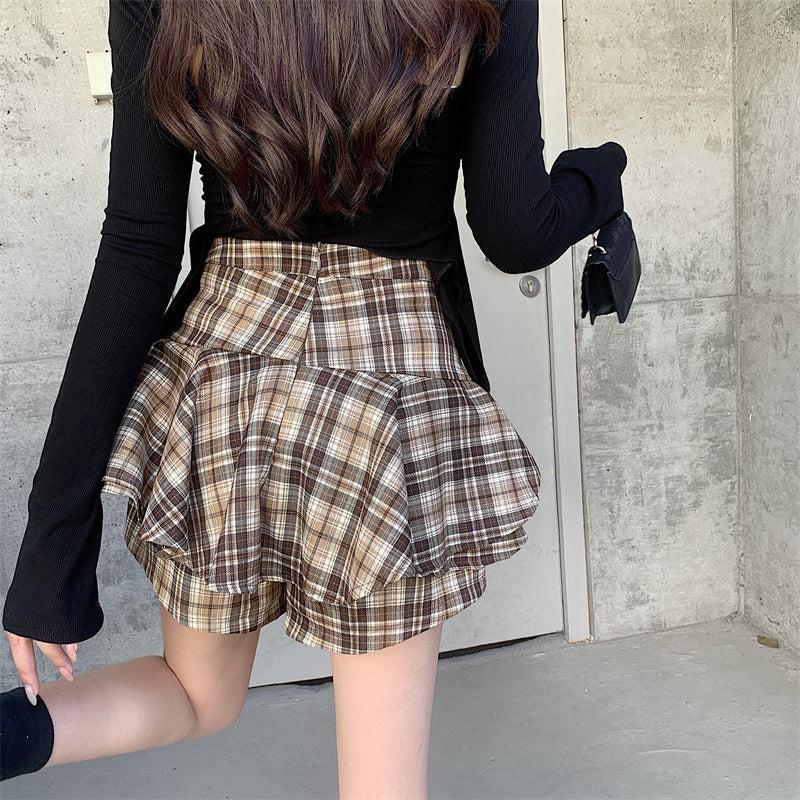 Stylish Work Outfits, Outfit Summer Ideas Y2K Plaid Mini Skort Stylish Work Outfits, Outfit Summer Ideas Y2K Plaid Mini Skort