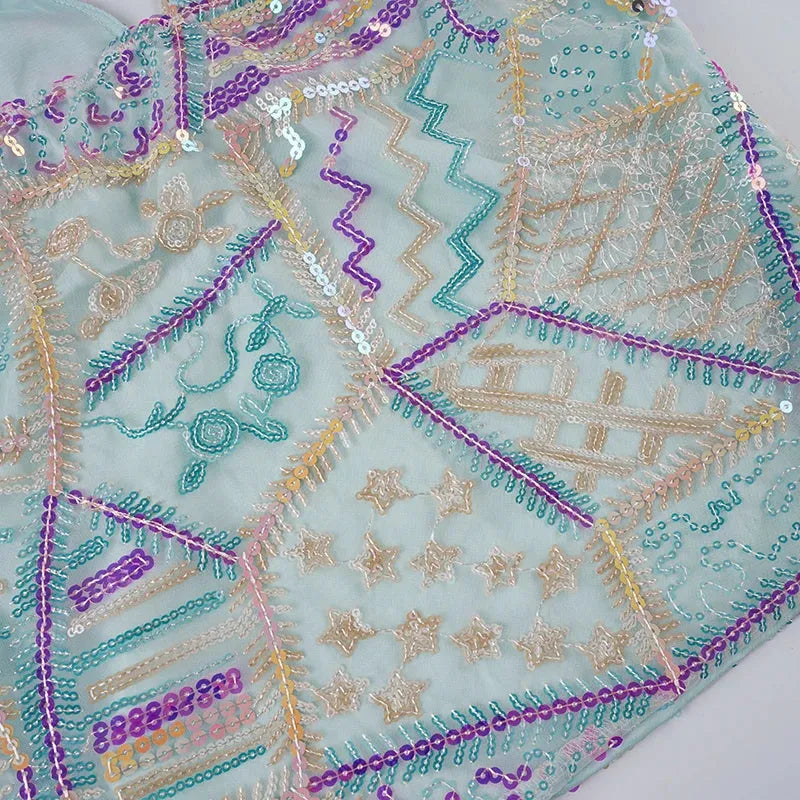 Stylish Work Outfits, Outfit Summer Ideas Y2K Sequined Halter Top Stylish Work Outfits, Outfit Summer Ideas Y2K Sequined Halter Top