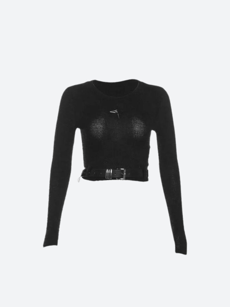 Stylish Work Outfits, Outfit Summer Ideas Y2K Star Belted Crop Top Stylish Work Outfits, Outfit Summer Ideas Y2K Star Belted Crop Top