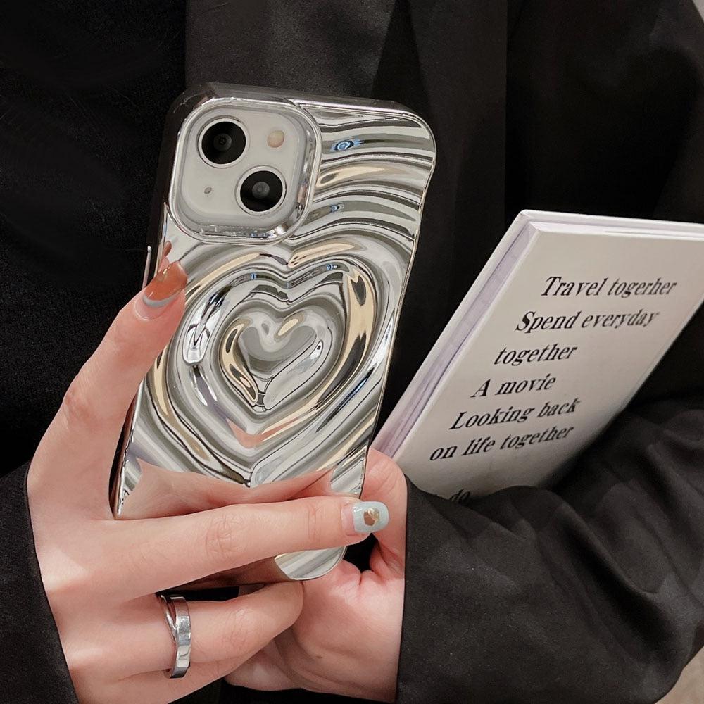 Stylish Work Outfits, Outfit Summer Ideas Y2k Wavy Heart iPhone Case Stylish Work Outfits, Outfit Summer Ideas Y2k Wavy Heart iPhone Case
