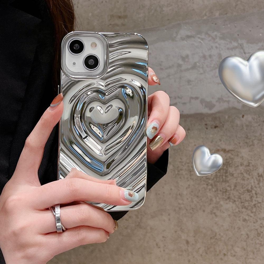 Stylish Work Outfits, Outfit Summer Ideas Y2k Wavy Heart iPhone Case Stylish Work Outfits, Outfit Summer Ideas Y2k Wavy Heart iPhone Case