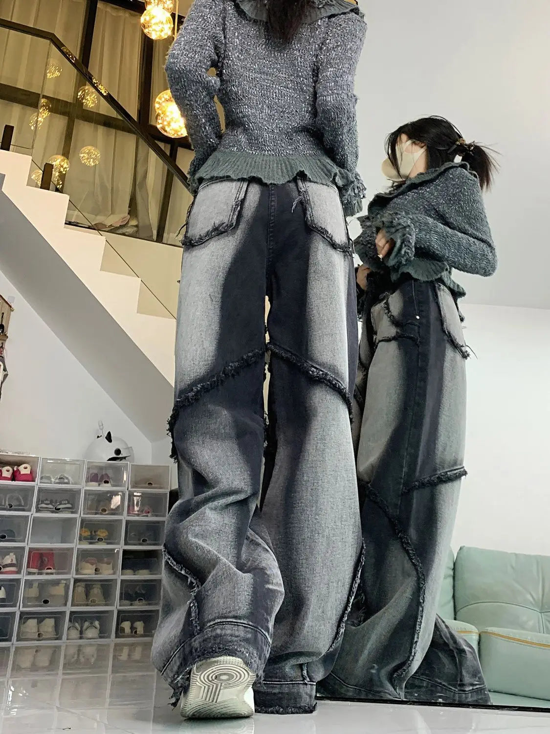 Stylish Work Outfits, Outfit Summer Ideas Y2K Wide Leg Jeans