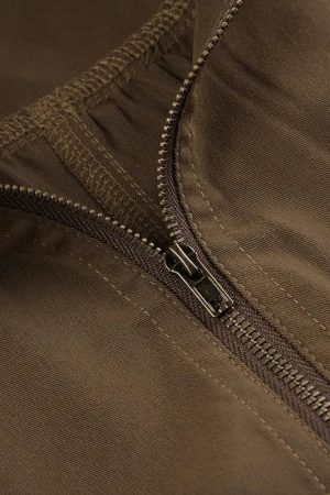 Stylish Work Outfits, Outfit Summer Ideas Y2K Zip-Up Jacket