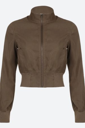 Stylish Work Outfits, Outfit Summer Ideas Y2K Zip-Up Jacket