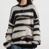 Stylish Work Outfits, Outfit Summer Ideas Zebra Knitted Sweater