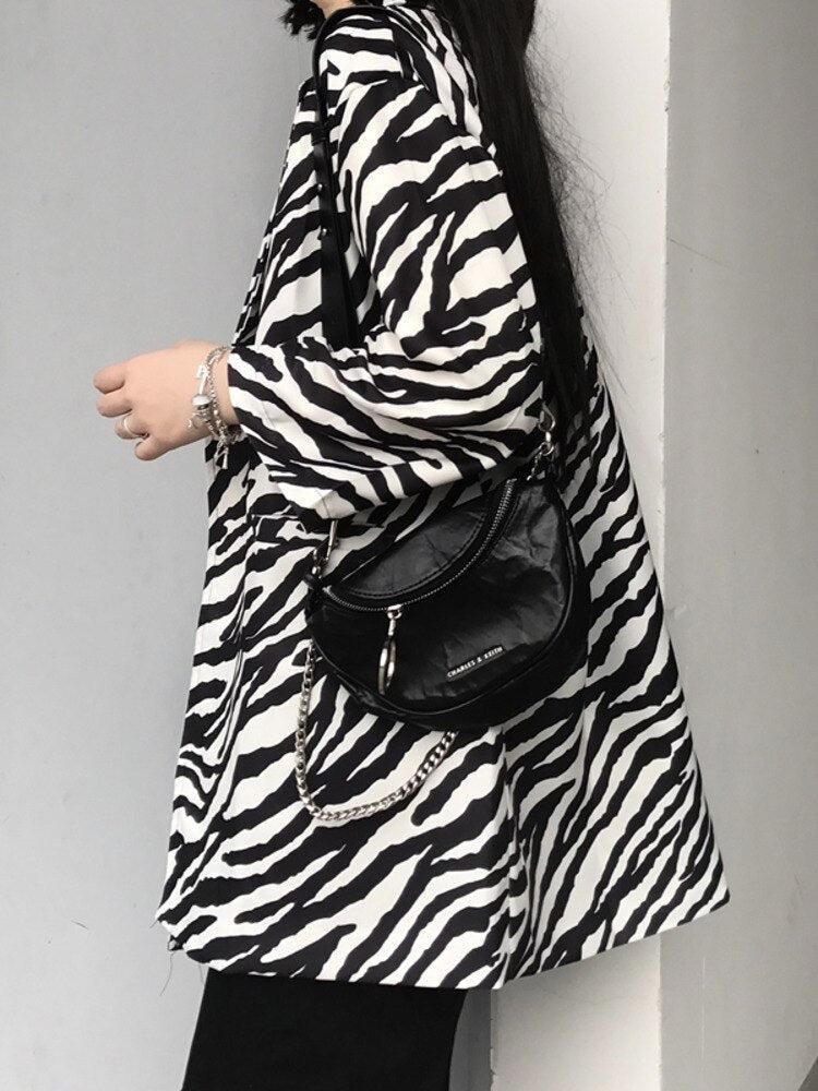 Stylish Work Outfits, Outfit Summer Ideas Zebra Print Long Blazer Stylish Work Outfits, Outfit Summer Ideas Zebra Print Long Blazer