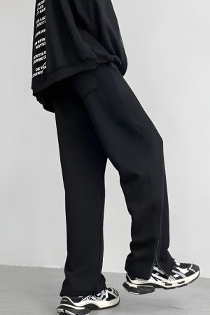 Stylish Work Outfits, Outfit Summer Ideas Zip-Up Leg Sweatpants