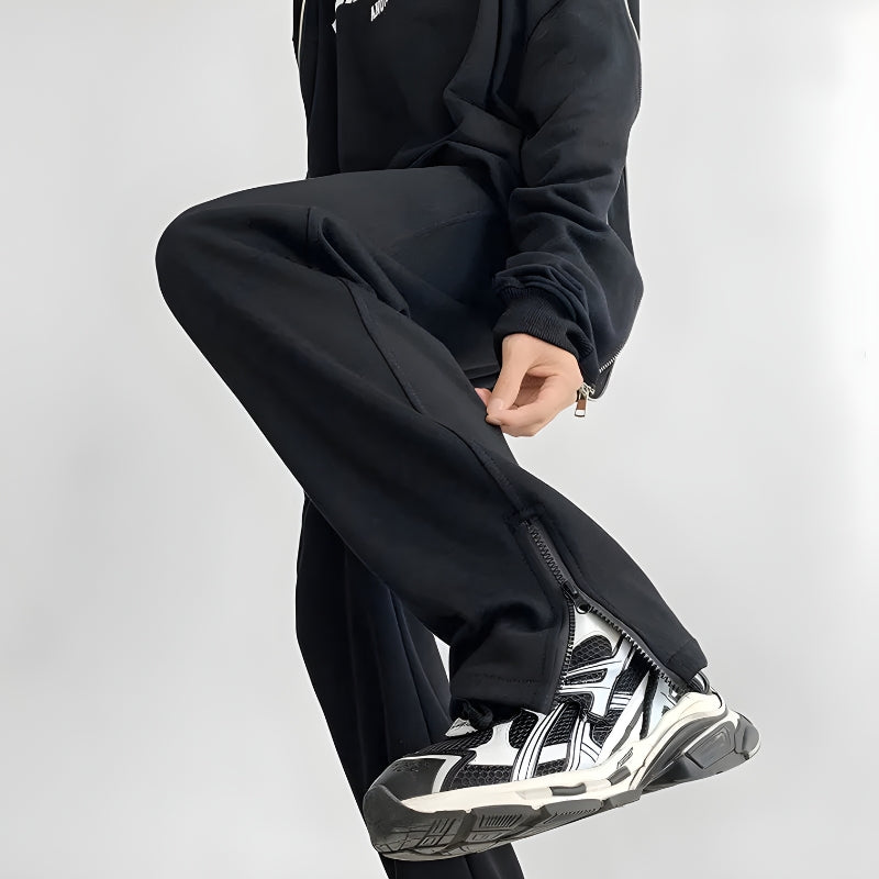 Stylish Work Outfits, Outfit Summer Ideas Zip-Up Leg Sweatpants Stylish Work Outfits, Outfit Summer Ideas Zip-Up Leg Sweatpants