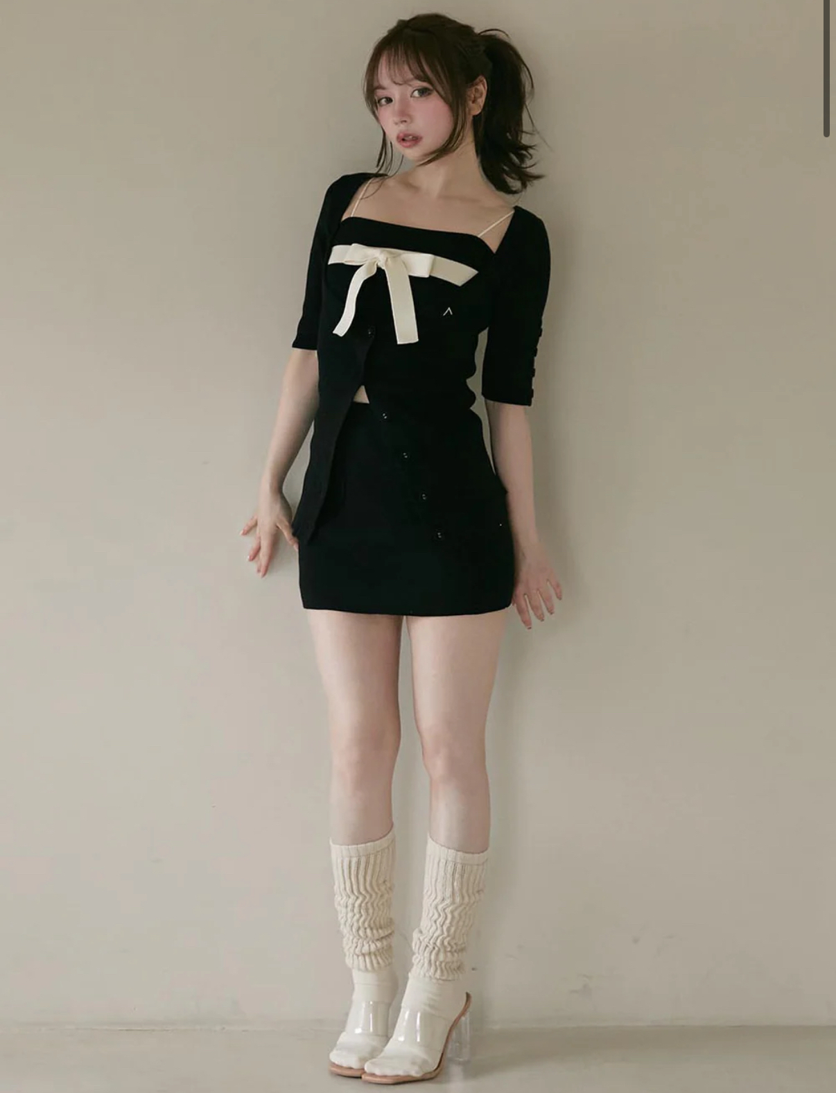 Summer Japanese Sweet Waist-Cinching Knitted Cardigan & Bodycon Skirt Set - Trendy Matching Outfit for Y2K & Korean Style Fashion Summer Japanese Sweet Waist-Cinching Knitted Cardigan & Bodycon Skirt Set - Trendy Matching Outfit for Y2K & Korean Style Fashion