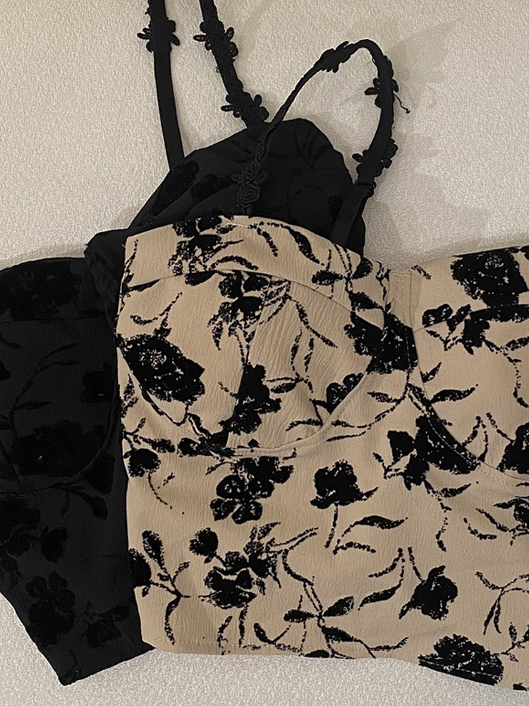 Summer Short Crop Top Camisole for Women, Unique Plush Design, Perfect for Petite Figures, Trendy and Distinctive Style Summer Short Crop Top Camisole for Women, Unique Plush Design, Perfect for Petite Figures, Trendy and Distinctive Style