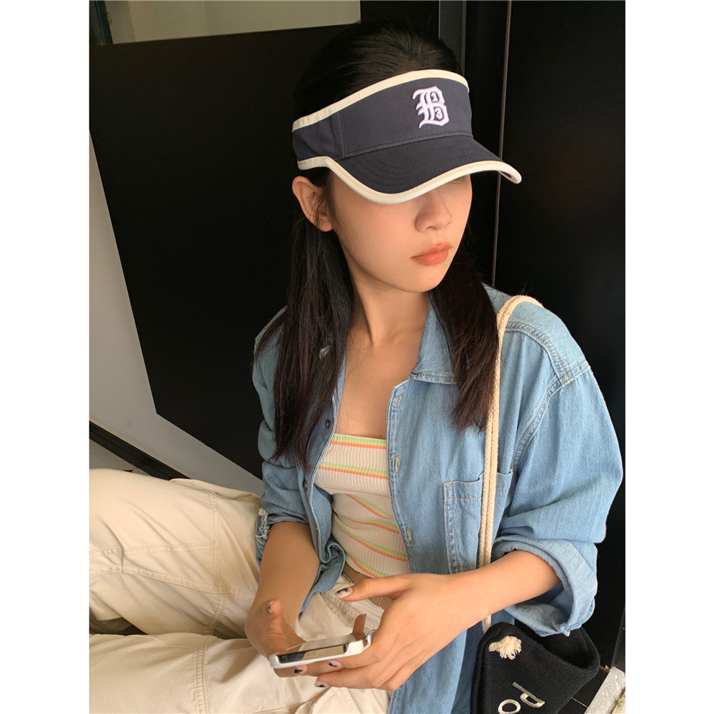 Summer Three-Dimensional Embroidered Cap for Women - Trendy No-Top Duckbill Hat for Casual Outdoor Cycling and Sports Summer Three-Dimensional Embroidered Cap for Women - Trendy No-Top Duckbill Hat for Casual Outdoor Cycling and Sports