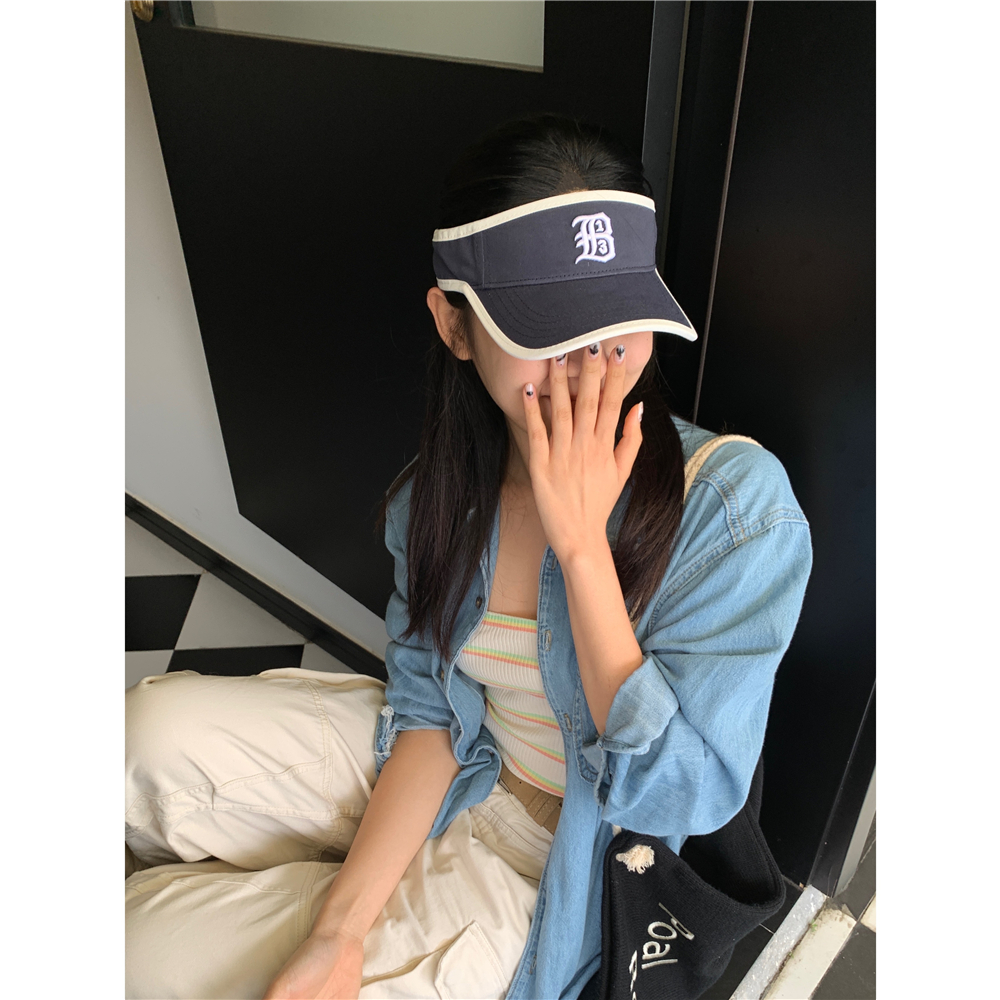 Summer Three-Dimensional Embroidered Cap for Women - Trendy No-Top Duckbill Hat for Casual Outdoor Cycling and Sports Summer Three-Dimensional Embroidered Cap for Women - Trendy No-Top Duckbill Hat for Casual Outdoor Cycling and Sports