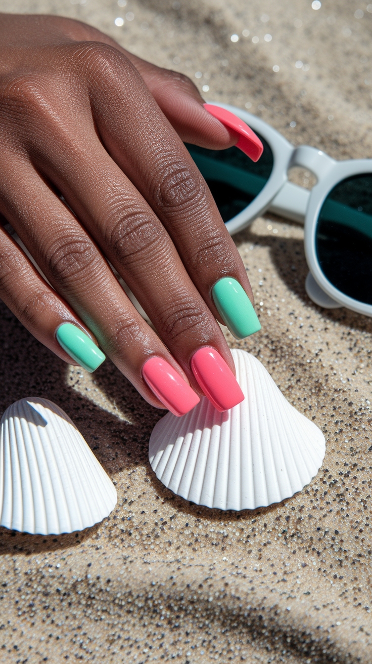 summer nail inspo square