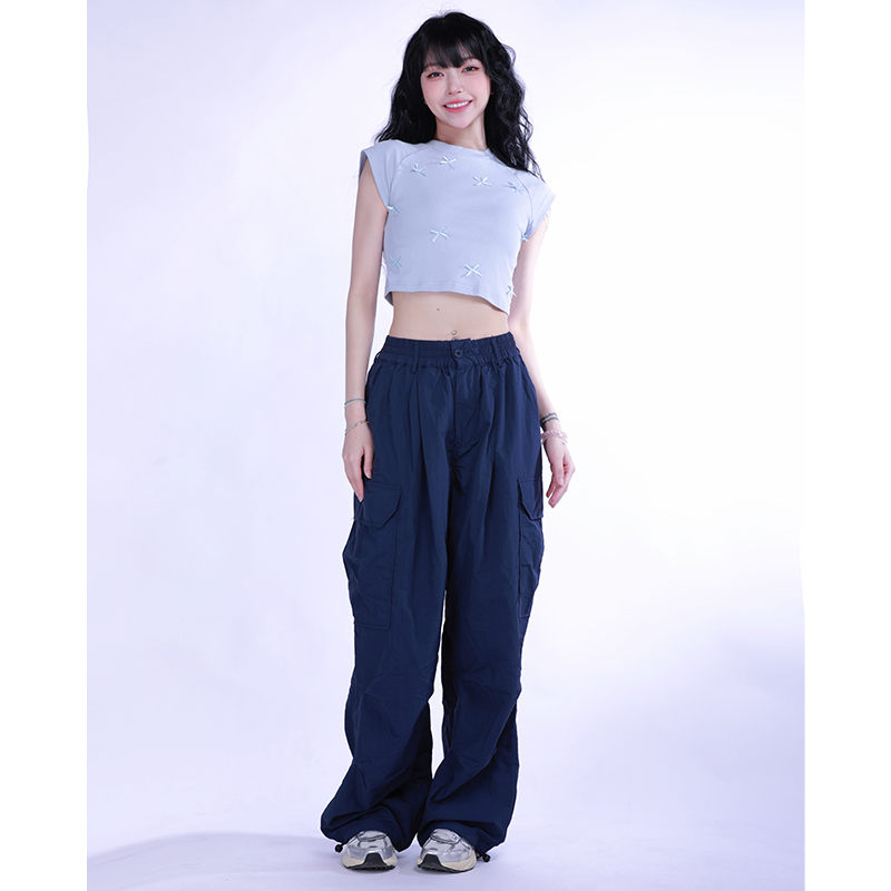 Sweet and Spicy Girl Bow Short Sleeve Crop Top T-shirt - Summer Fashion Essential, Cute Round Neck Style, Trendy Y2K Look Sweet and Spicy Girl Bow Short Sleeve Crop Top T-shirt - Summer Fashion Essential, Cute Round Neck Style, Trendy Y2K Look