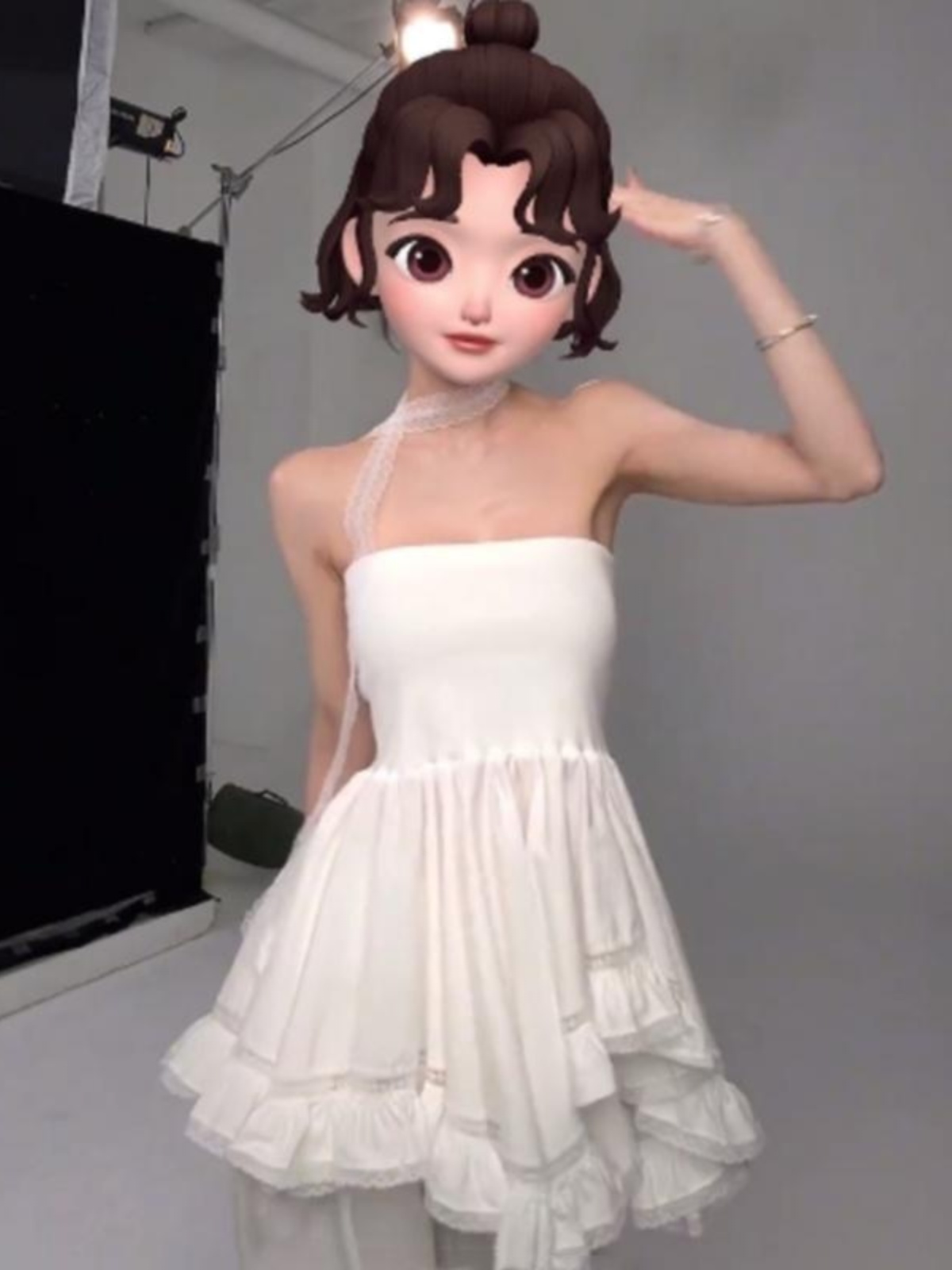 Sweet and Spicy Irregular Strapless Dress for Women – Lace Fitted Short A-Line Dress, Spring Summer 90s Inspired Style Sweet and Spicy Irregular Strapless Dress for Women – Lace Fitted Short A-Line Dress, Spring Summer 90s Inspired Style