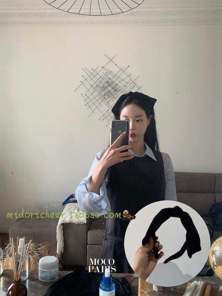 Sweet Velvet Big Bow Black Ribbon Headband - Korean Style, Cute Fashion Accessory for Women and Girls Sweet Velvet Big Bow Black Ribbon Headband - Korean Style, Cute Fashion Accessory for Women and Girls