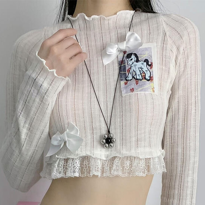 Sweetheart Korean Flower Pendant Necklace, Long Sweater Chain Accessory, Ins Style Jewelry for Girls, Trendy Y2K Fashion