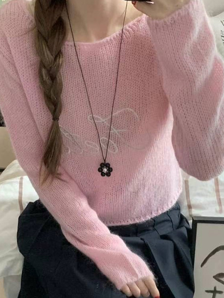 Sweetheart Korean Flower Pendant Necklace, Long Sweater Chain Accessory, Ins Style Jewelry for Girls, Trendy Y2K Fashion Sweetheart Korean Flower Pendant Necklace, Long Sweater Chain Accessory, Ins Style Jewelry for Girls, Trendy Y2K Fashion