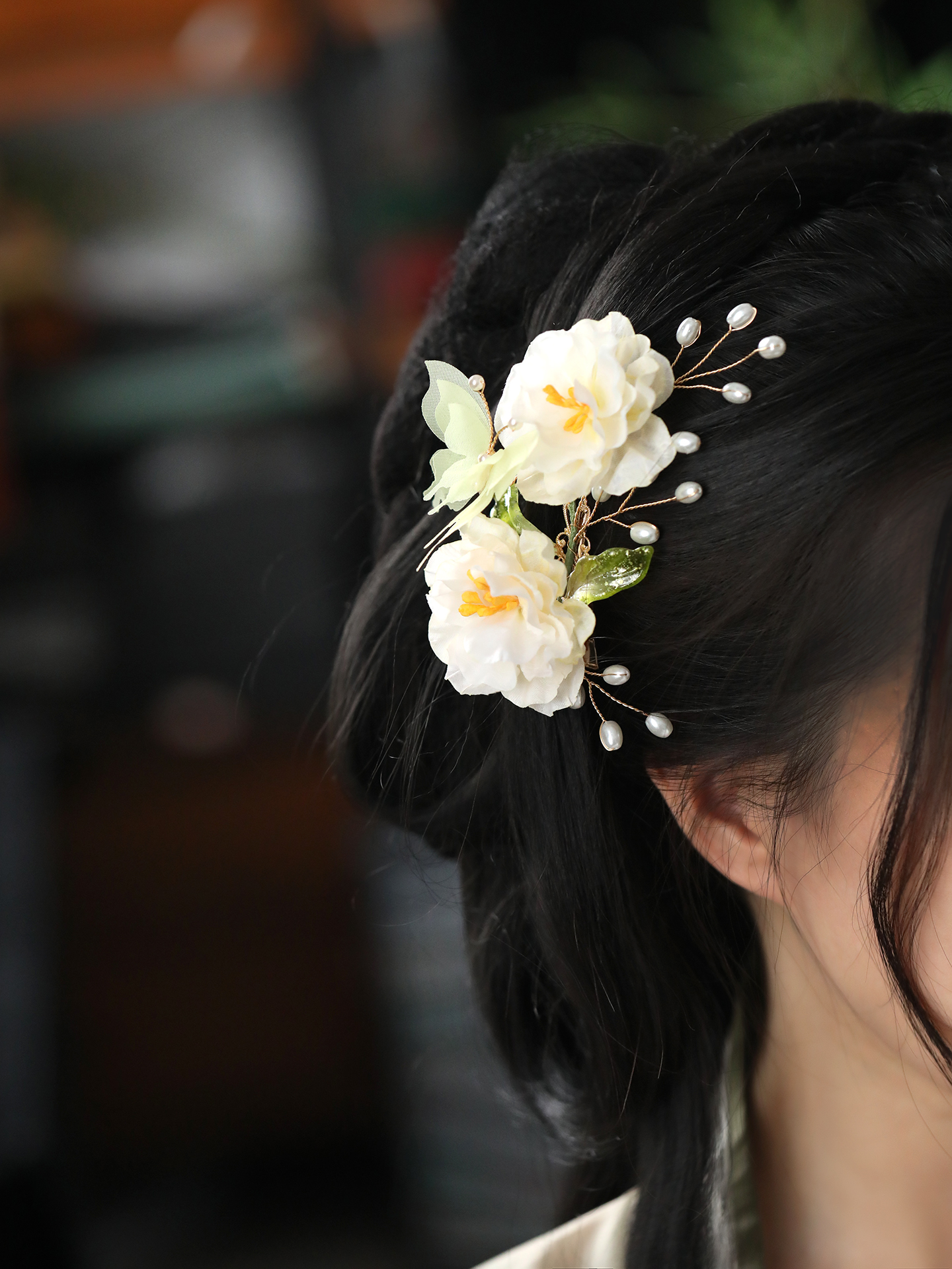 Tang Dynasty Style Hairpin Clip for Women - High-End Floral Hanfu Hair Accessory, Ancient Costume Decoration 2025 Tang Dynasty Style Hairpin Clip for Women - High-End Floral Hanfu Hair Accessory, Ancient Costume Decoration 2025