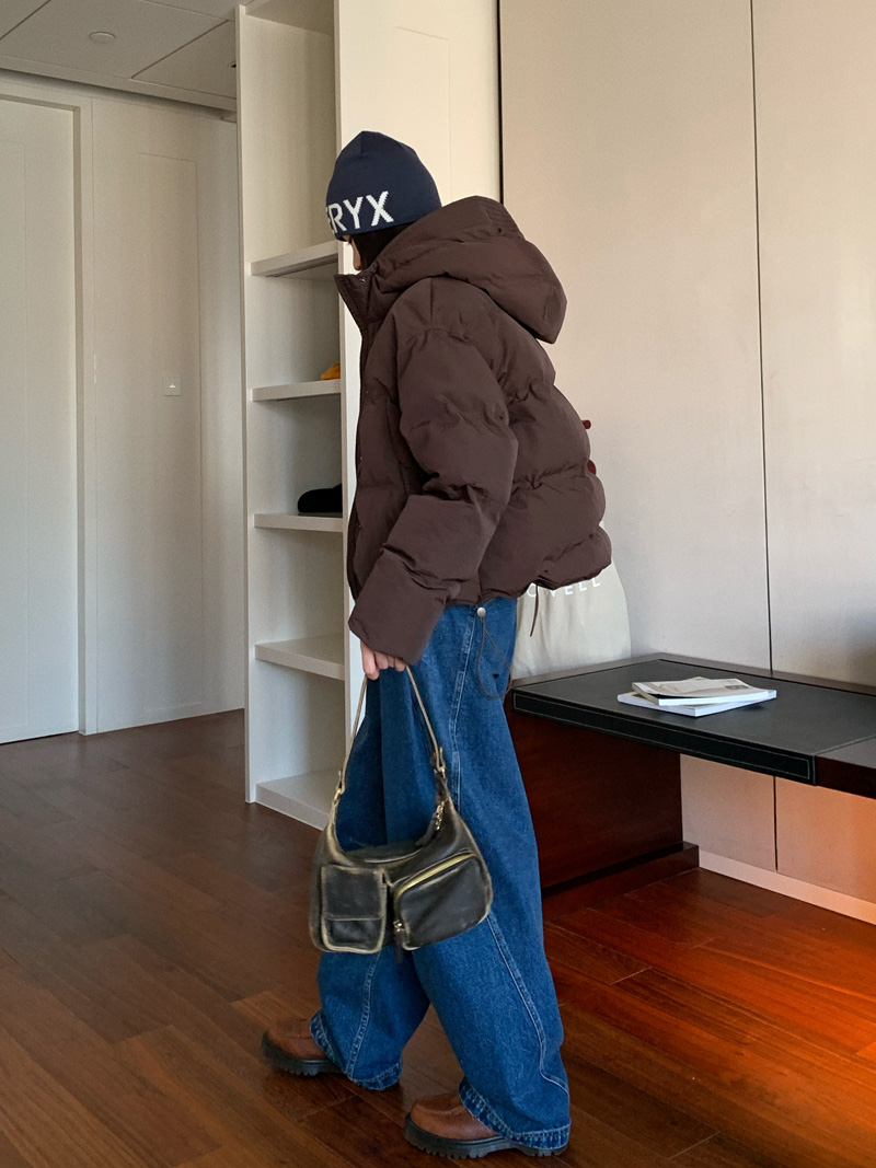 Thick Hooded Asymmetrical Coat for Women - Casual Winter Cotton Jacket, Warm and Stylish Outerwear for Everyday Wear Thick Hooded Asymmetrical Coat for Women - Casual Winter Cotton Jacket, Warm and Stylish Outerwear for Everyday Wear