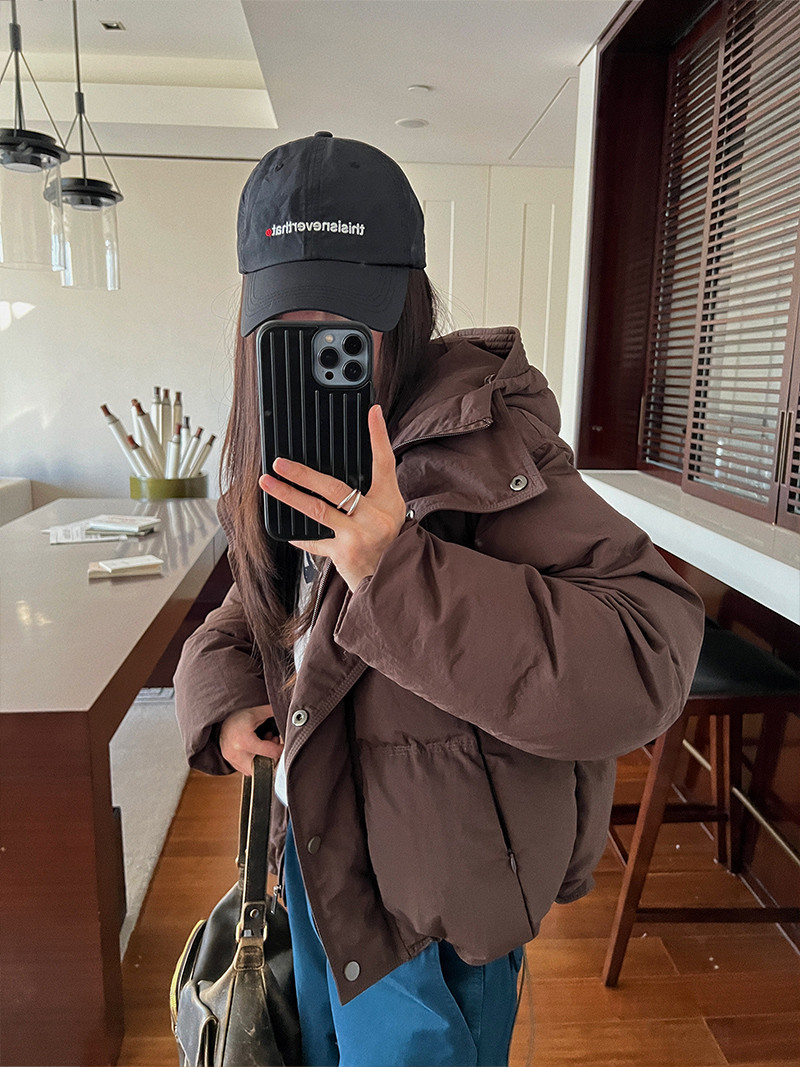 Thick Hooded Asymmetrical Coat for Women - Casual Winter Cotton Jacket, Warm and Stylish Outerwear for Everyday Wear Thick Hooded Asymmetrical Coat for Women - Casual Winter Cotton Jacket, Warm and Stylish Outerwear for Everyday Wear