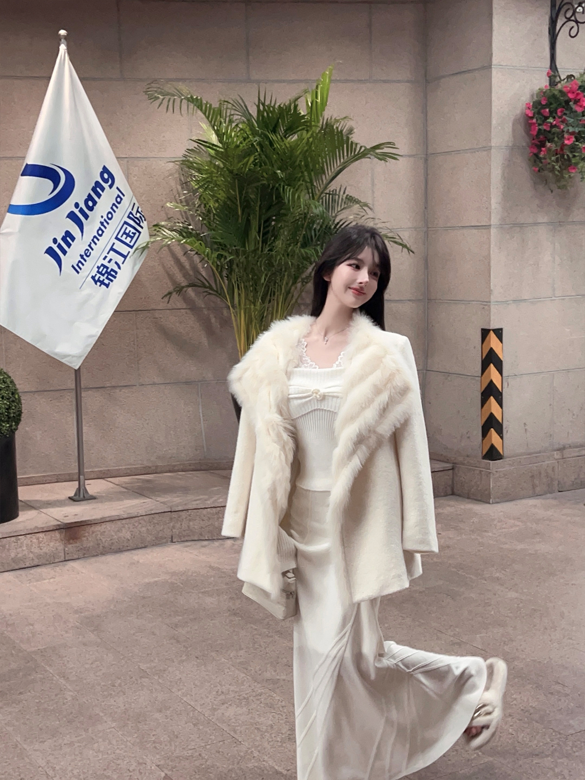 Thick White Mermaid Knit Long Skirt - Winter Bodycon, Slim High Waist Design, Trendy Y2K Style Thick White Mermaid Knit Long Skirt - Winter Bodycon, Slim High Waist Design, Trendy Y2K Style