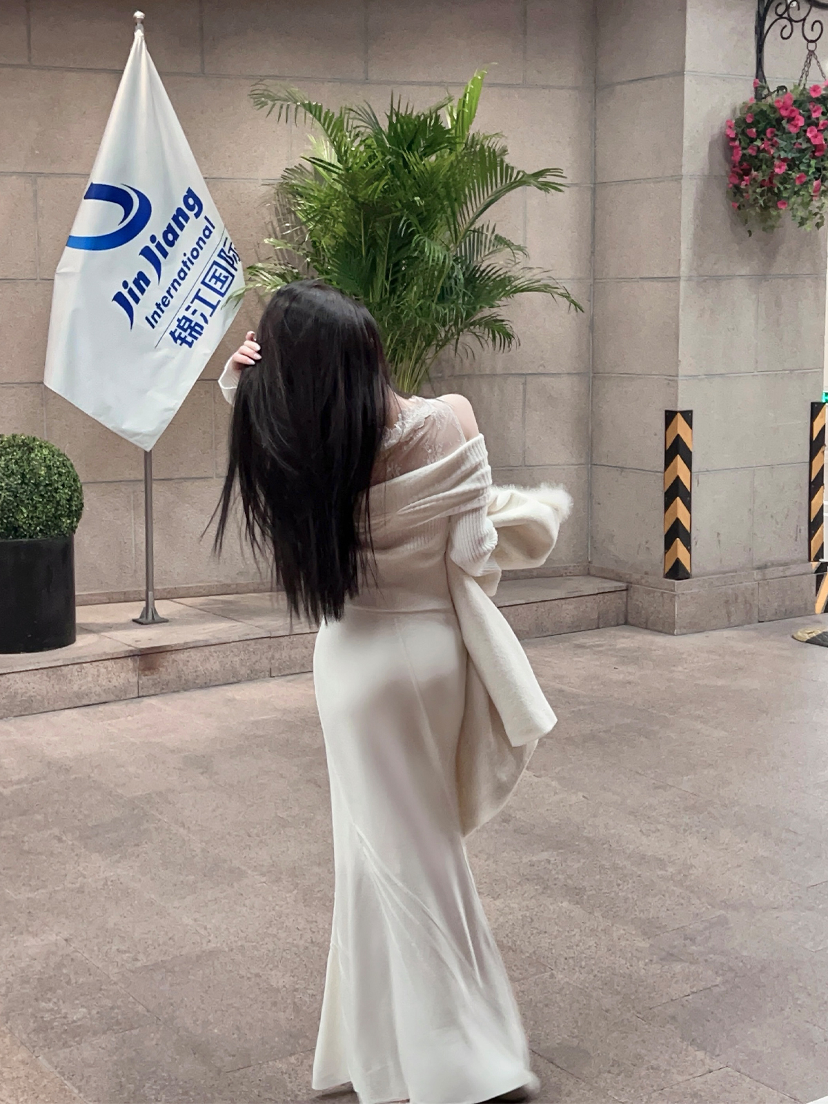 Thick White Mermaid Knit Long Skirt - Winter Bodycon, Slim High Waist Design, Trendy Y2K Style