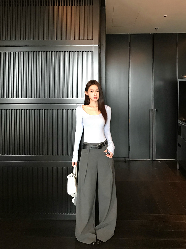 Three-Dimensional Wide-Leg Hip-Enhancing Casual Pants - Fashion Pioneer 380G Suit for Trendy 90s Y2K Style Three-Dimensional Wide-Leg Hip-Enhancing Casual Pants - Fashion Pioneer 380G Suit for Trendy 90s Y2K Style