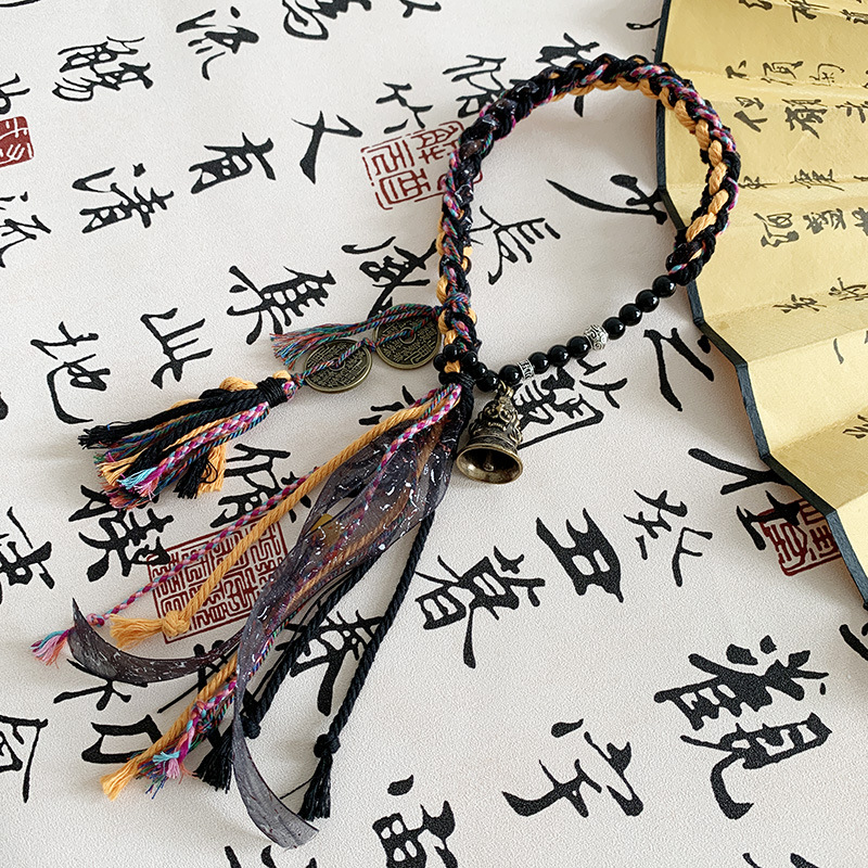 Tibetan Style Soul Collision Bracelet with Chinese Weaving - Trendy Little Red Book Design for Unique Personal Style Tibetan Style Soul Collision Bracelet with Chinese Weaving - Trendy Little Red Book Design for Unique Personal Style