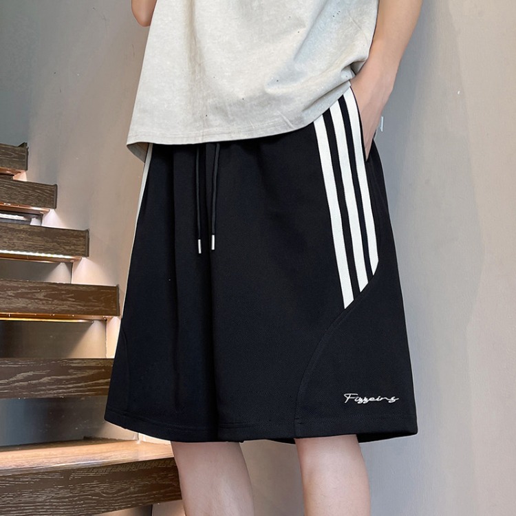 Trendy 2025 American High Street Unisex Loose Casual Sports Shorts - Summer Men's Five-Point Athletic Shorts