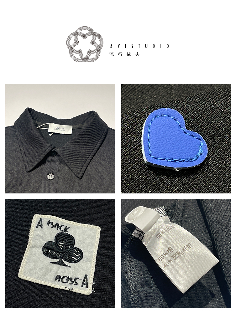 Trendy American-Style Patch Lapel Polo Shirt for Men - Loose Fit Short Sleeve T-Shirt for Summer Youth Fashion Trendy American-Style Patch Lapel Polo Shirt for Men - Loose Fit Short Sleeve T-Shirt for Summer Youth Fashion