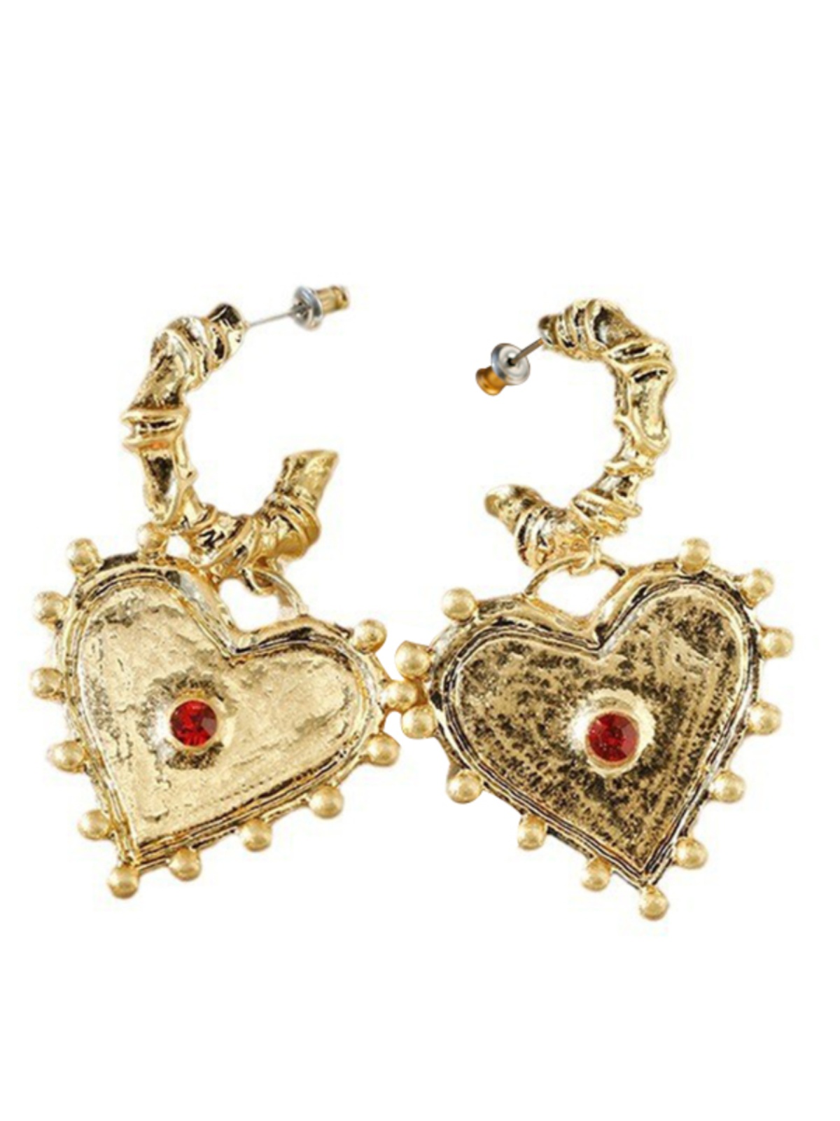 Trendy Diamond-Studded Heart Earrings for Women - Versatile Fashionable Jewelry for Any Occasion Trendy Diamond-Studded Heart Earrings for Women - Versatile Fashionable Jewelry for Any Occasion