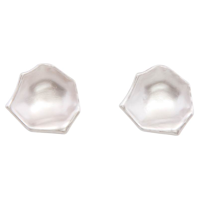 Trendy Geometric Irregular Rose Petal Earrings - Elegant Feminine Ear Studs for 2025 - Unique European & American Style Trendy Geometric Irregular Rose Petal Earrings - Elegant Feminine Ear Studs for 2025 - Unique European & American Style