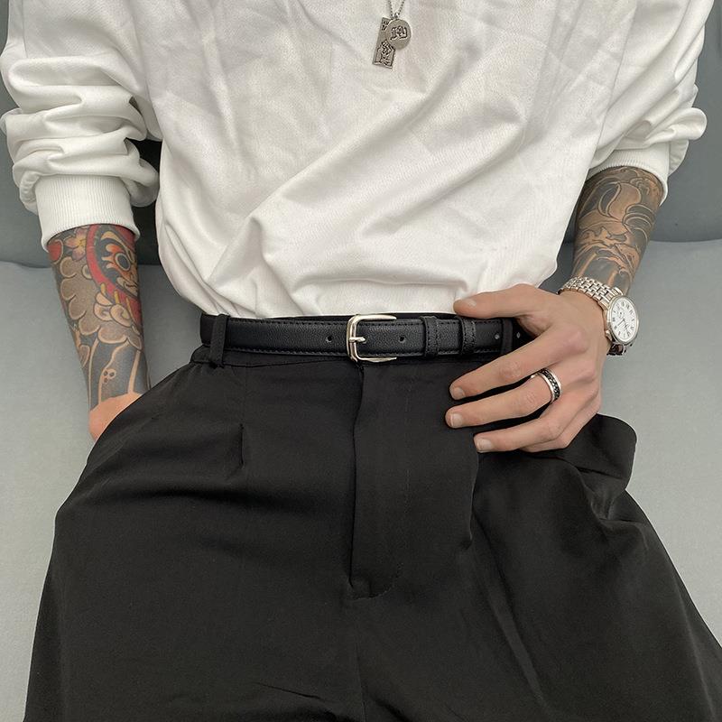 Trendy Korean Style Belt for Students - Versatile Thin Design for Everyday Fashion