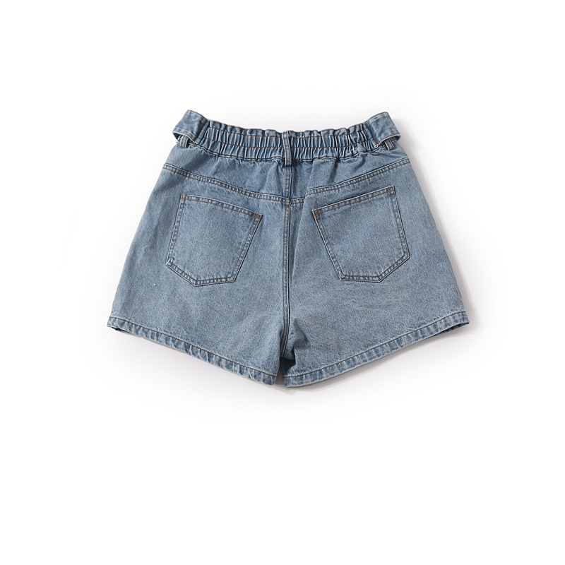 Trendy Loose Waist Cartoon Print Washed Denim Casual Shorts for Women - Summer 90s Style European Fashion