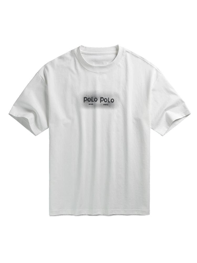 Trendy Matte Letter Print Short-Sleeve T-Shirt for Men - Summer Fashion, Casual Couple Style, Versatile Everyday Tee Trendy Matte Letter Print Short-Sleeve T-Shirt for Men - Summer Fashion, Casual Couple Style, Versatile Everyday Tee