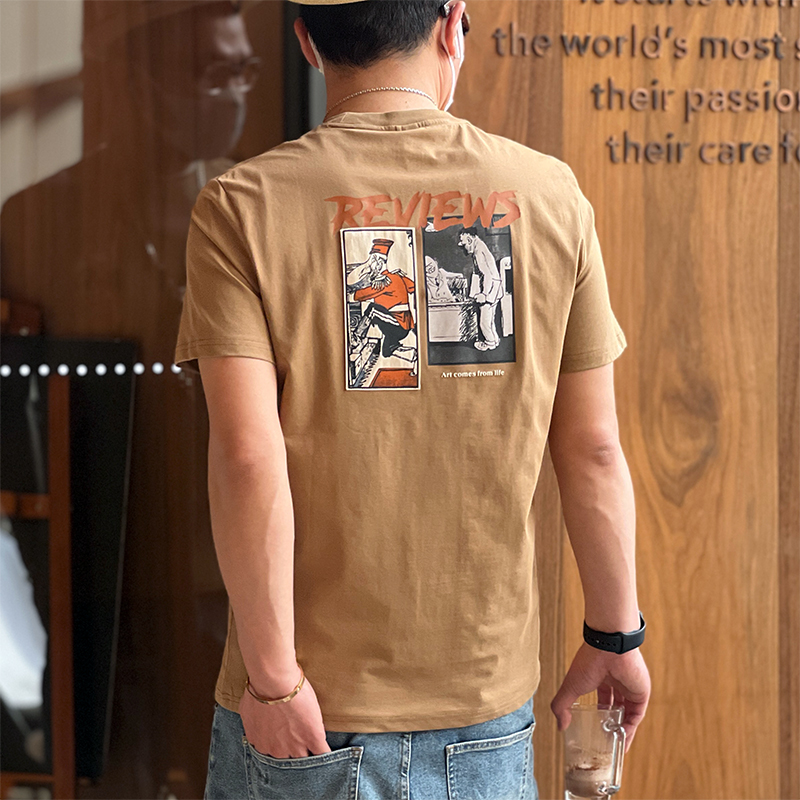 Trendy Men's Short-Sleeve T-Shirt - Summer Cool Slim-Fit Basic Tee in Harbor Style - Versatile Half-Sleeve Fashion Top Trendy Men's Short-Sleeve T-Shirt - Summer Cool Slim-Fit Basic Tee in Harbor Style - Versatile Half-Sleeve Fashion Top