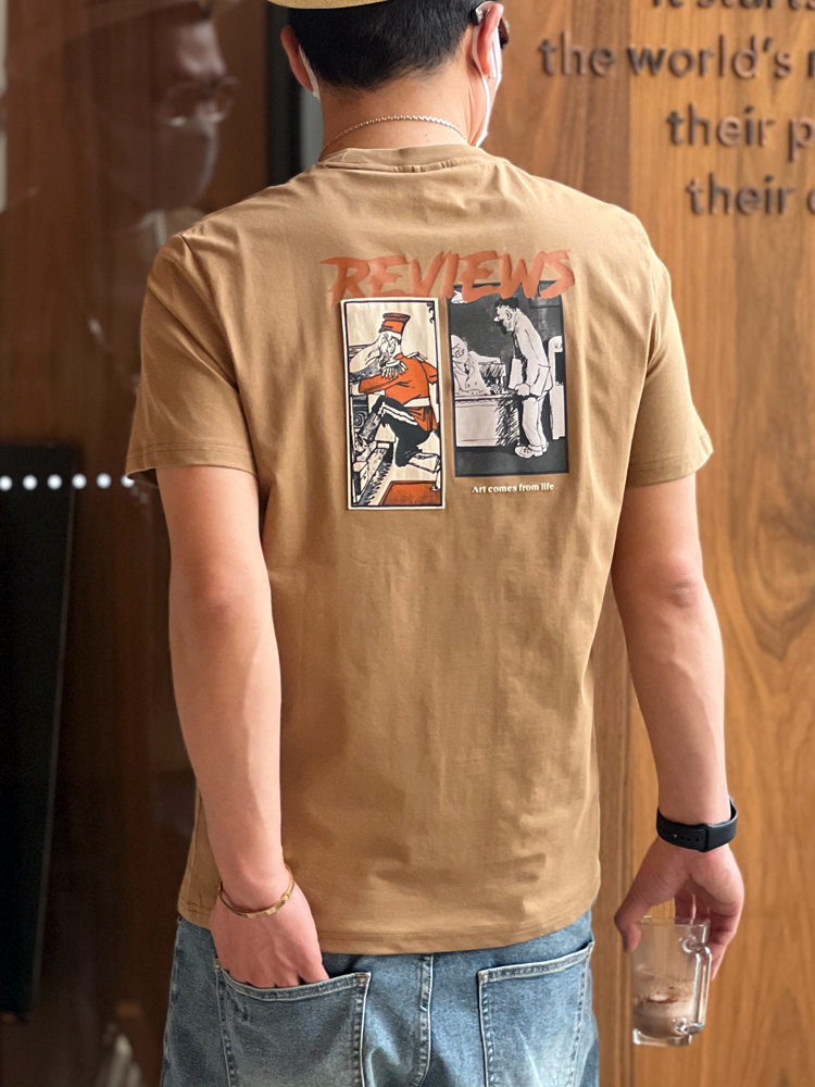 Trendy Men's Short-Sleeve T-Shirt - Summer Cool Slim-Fit Basic Tee in Harbor Style - Versatile Half-Sleeve Fashion Top Trendy Men's Short-Sleeve T-Shirt - Summer Cool Slim-Fit Basic Tee in Harbor Style - Versatile Half-Sleeve Fashion Top